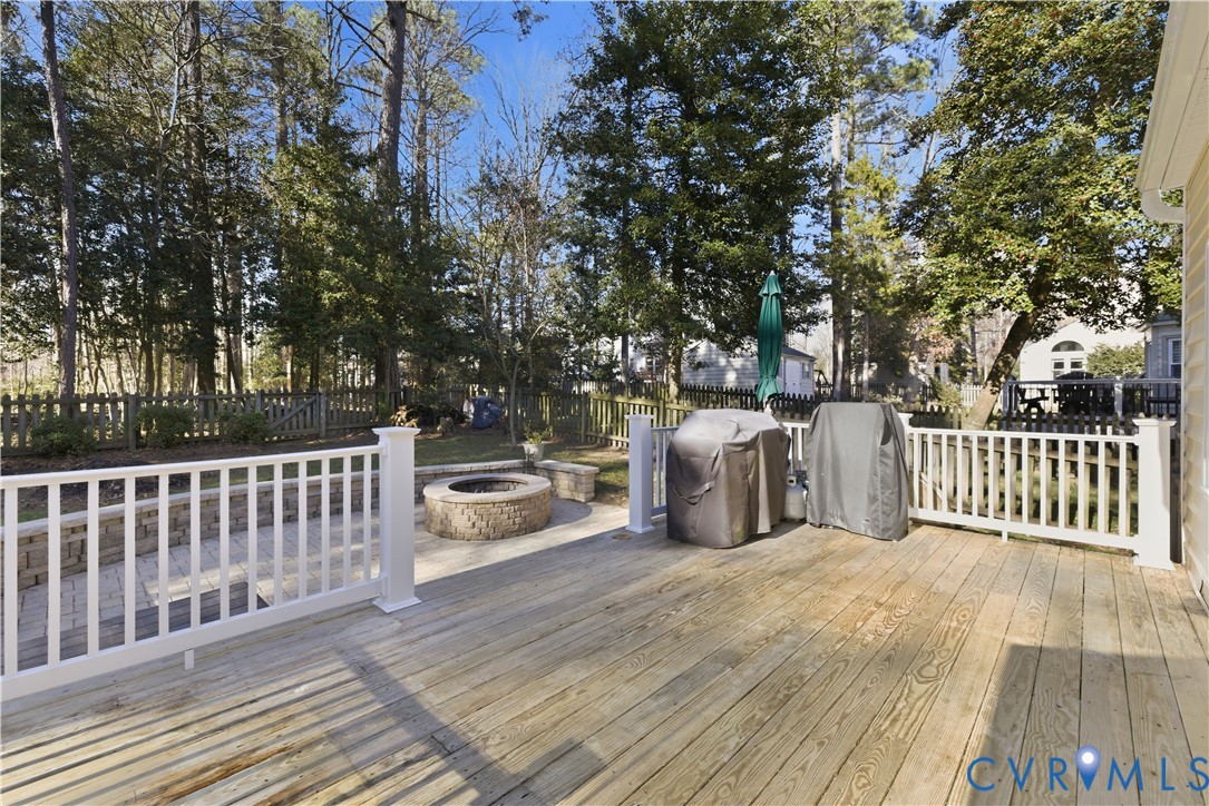 6104 Lansgate Road Midlothian, VA 23112 - Photo 32 of 42 Newer Deck and Vinyl Railings