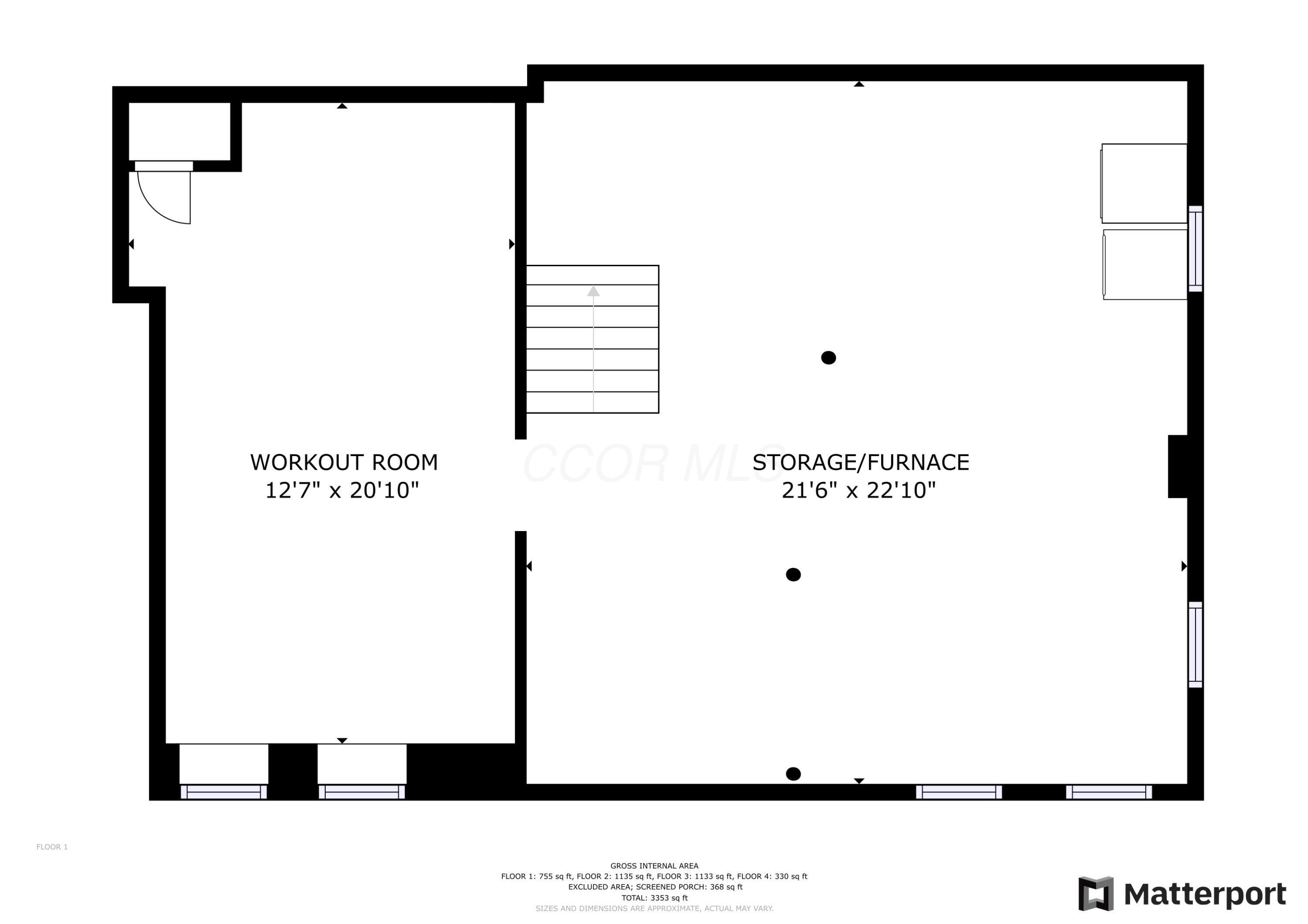 1960 Chelsea Road Columbus, OH 43212 - Photo 60 of 60 Basement Floorplan