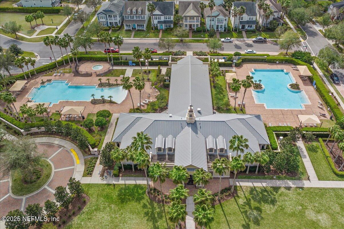 166 Portside Avenue Ponte Vedra, FL 32081 - Photo 40 of 46 an aerial view of a house with a garden and lake view