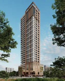 a front view of a building