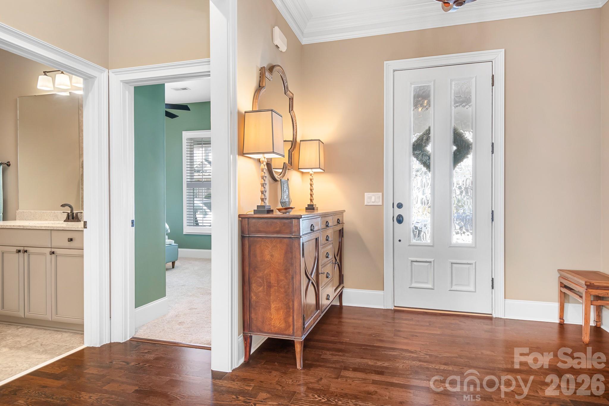 1215 Inn Keepers Way Cornelius, NC 28031 - Photo 33 of 35 wooden floor with white walls