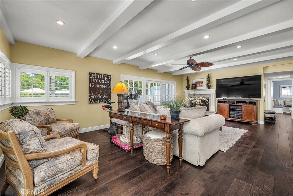 27610 Eastvale Road Palos Verdes Peninsula, CA 90274 - Photo 3 of 66 Family room with fireplace.