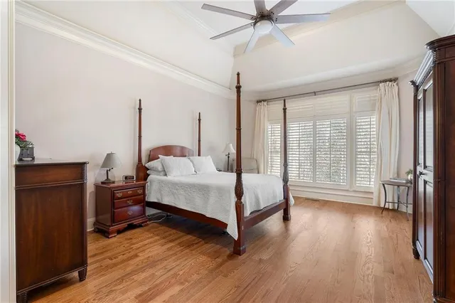 a spacious bathroom with a tub and shower