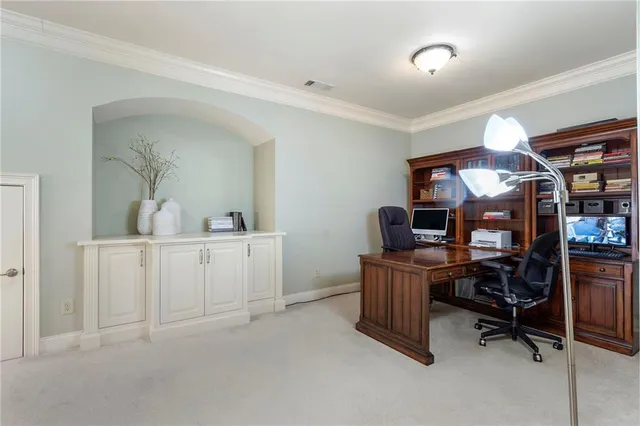 a bathroom with a sink vanity and a mirror