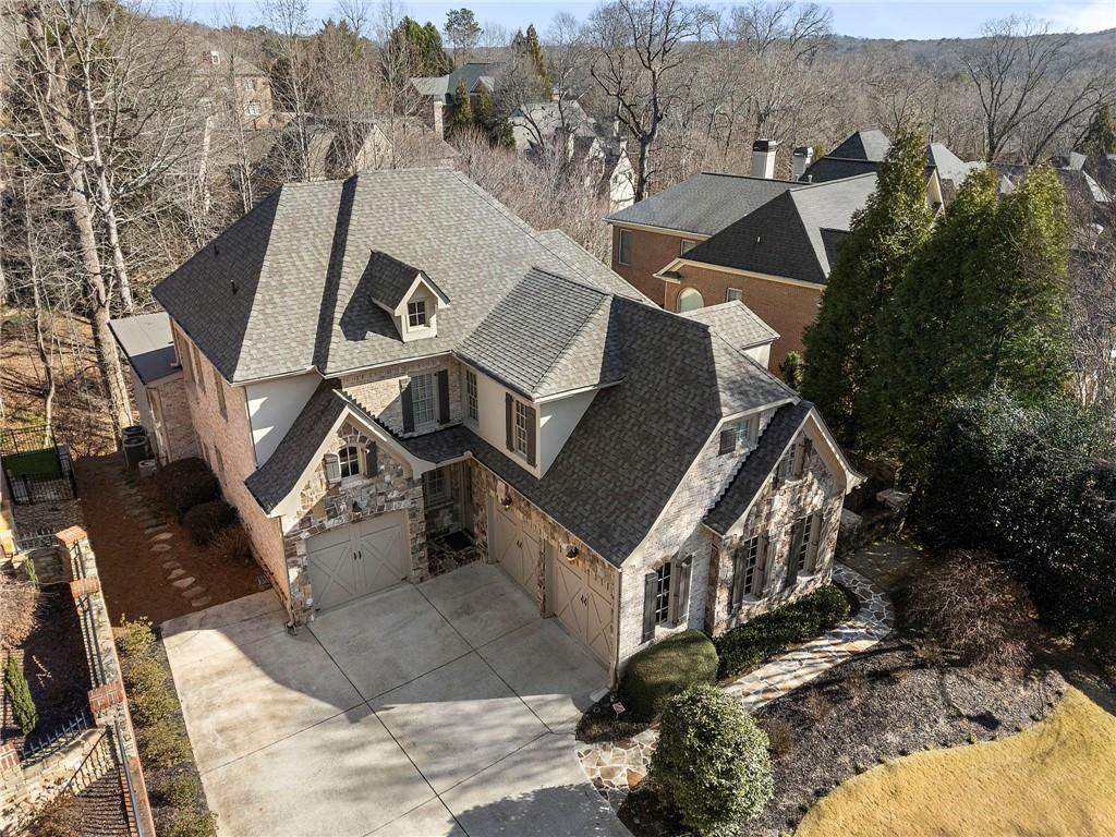 1665 High Trail Southeast Atlanta, GA 30339 - Photo 47 of 53 an aerial view of a house with large trees