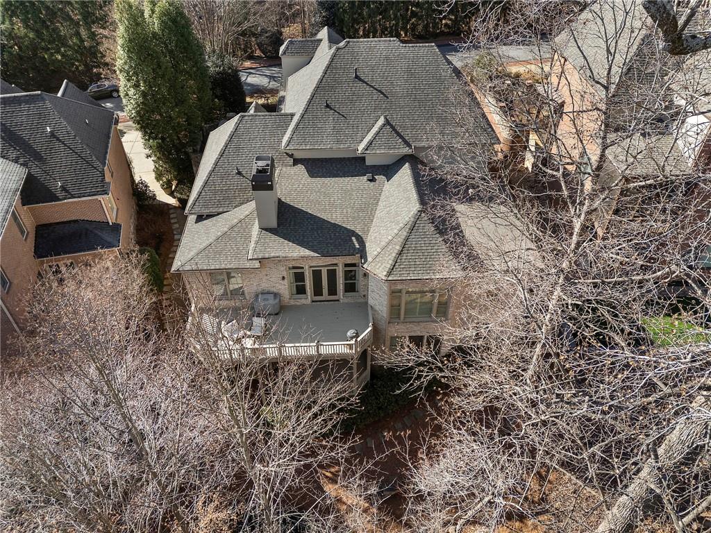 1665 High Trail Southeast Atlanta, GA 30339 - Photo 52 of 53 an aerial view of a house with a yard