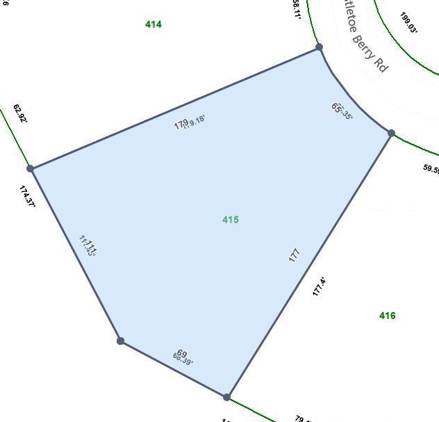 123 Mistletoeberry Road, Unit LOT 415 Oak Ridge, TN 37830 - Photo 3 of 28 Lot 415 Dimensions
