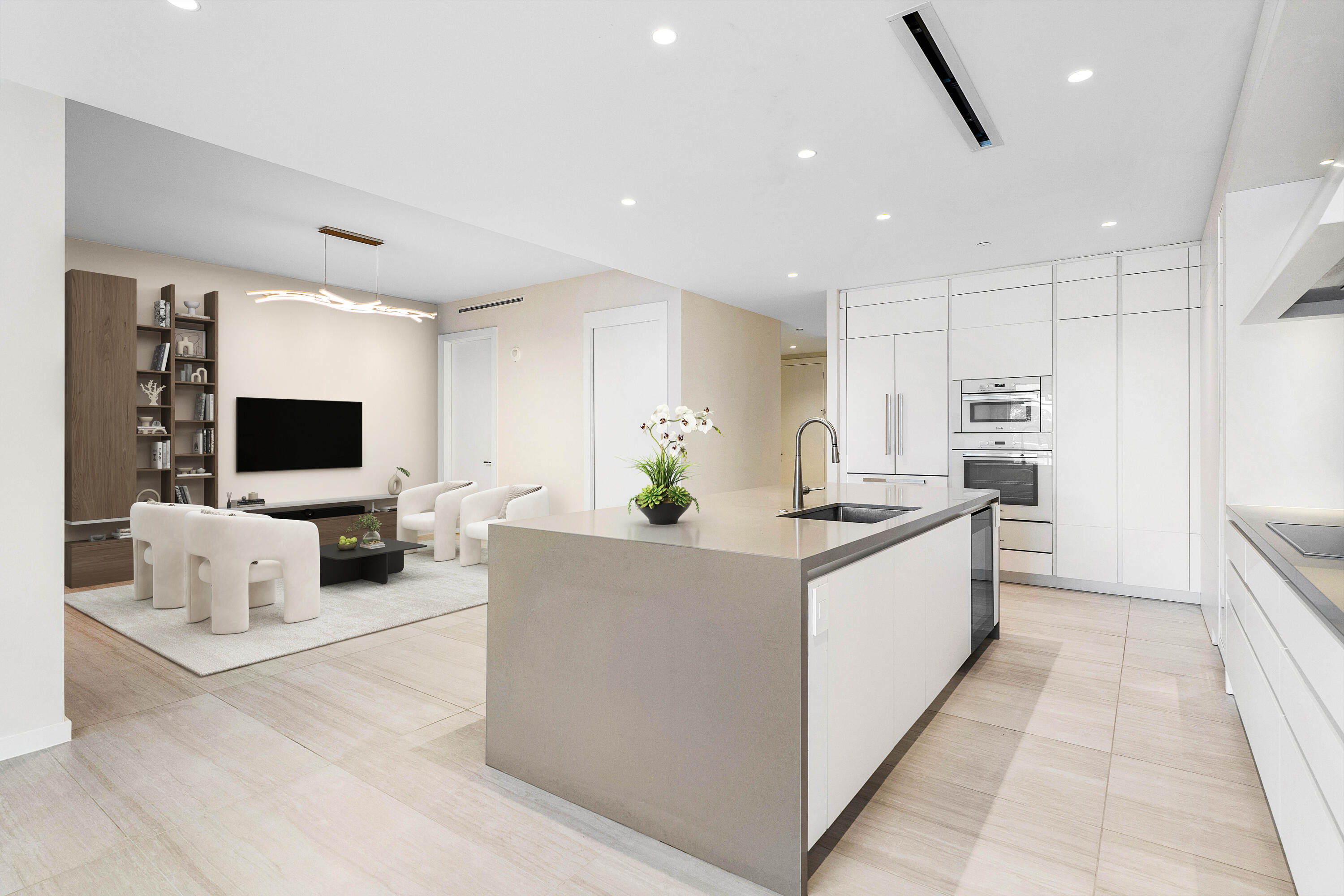 200 Southeast Mizner Boulevard, Unit 514 Boca Raton, FL 33432 - Photo 2 of 74 Kitchen & Den - Virtually Staged