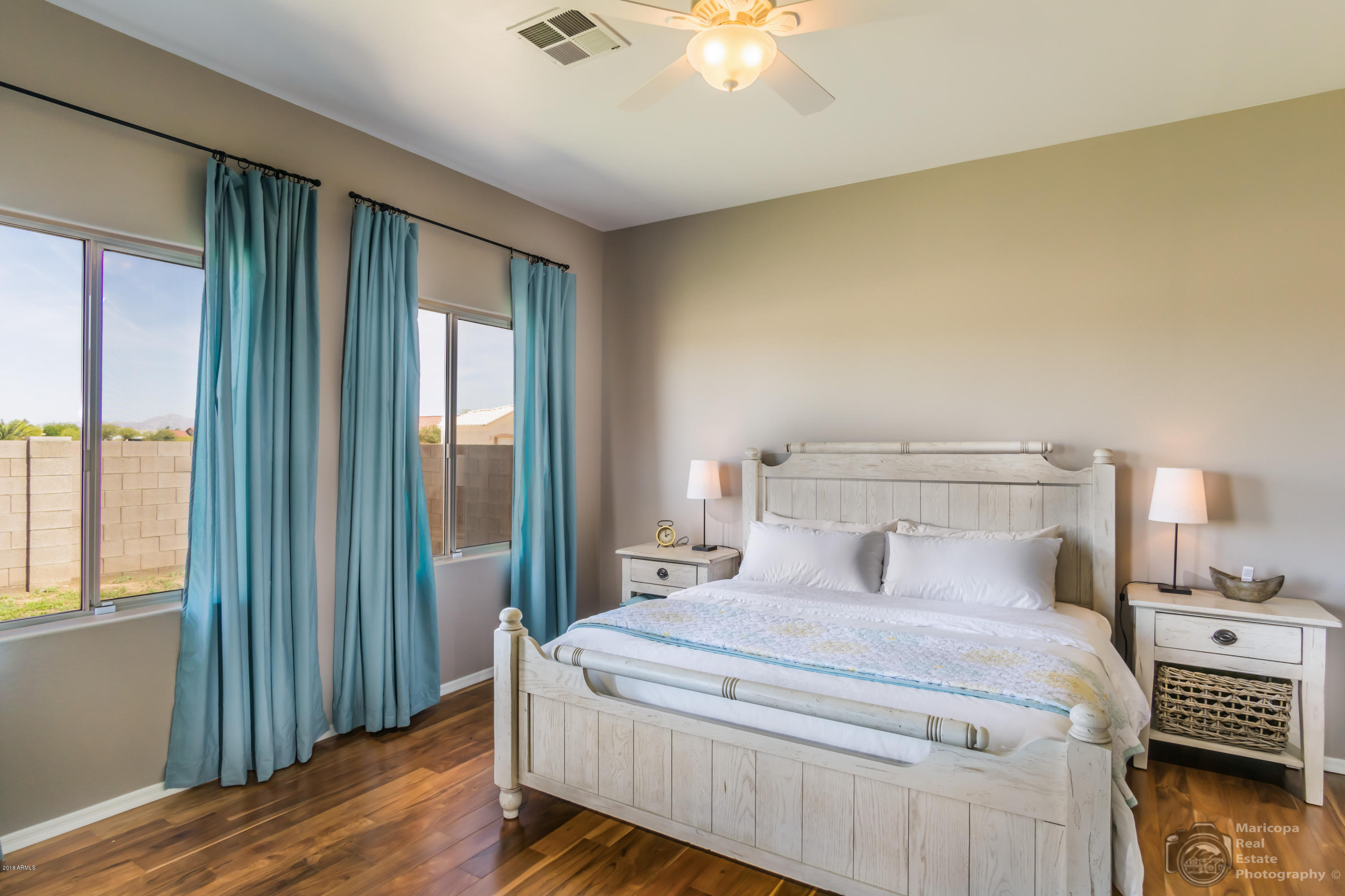 14741 South Rory Calhoun Road Arizona City, AZ 85123 - Photo 10 of 43 Staged master bedroom