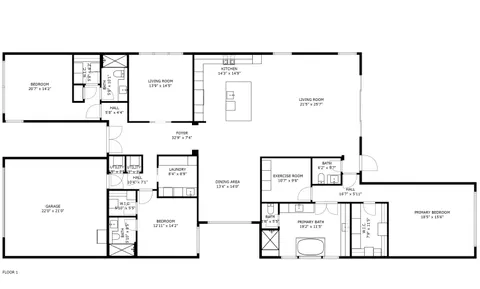 a picture of a floor plan