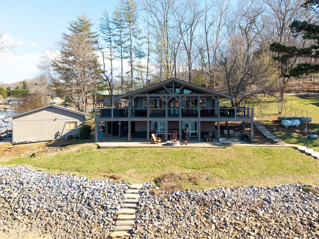 314 Kilpatrick Point Drive Hayesville, NC 28904 - Photo 9 of 50 a view of a house with a swimming pool