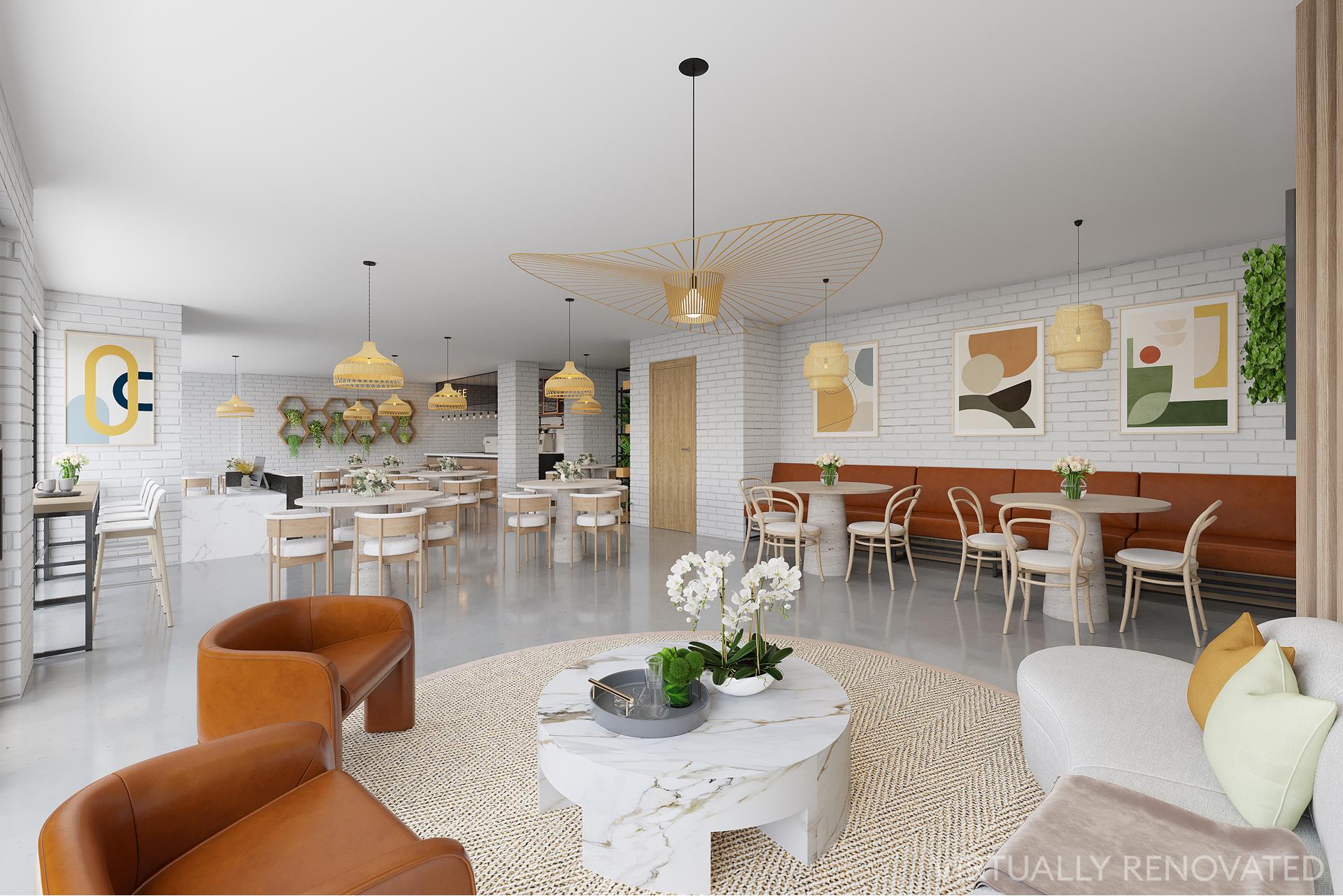2 Eldridge Street Manhattan, NY 10002 - Photo 2 of 11 a living room with furniture a chandelier and a dining table