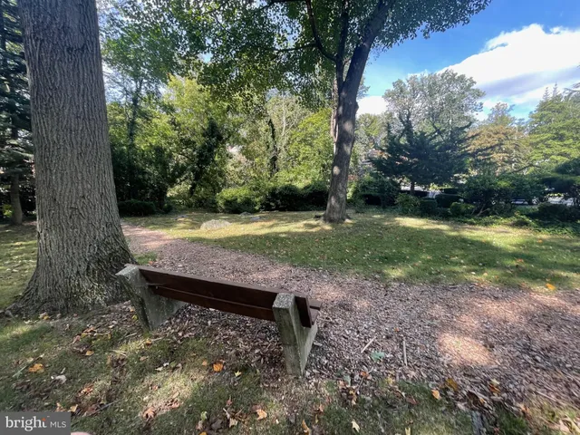 a view of a wooden deck with a yard