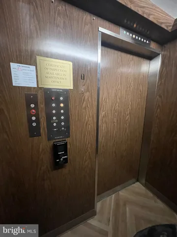 a view of elevator
