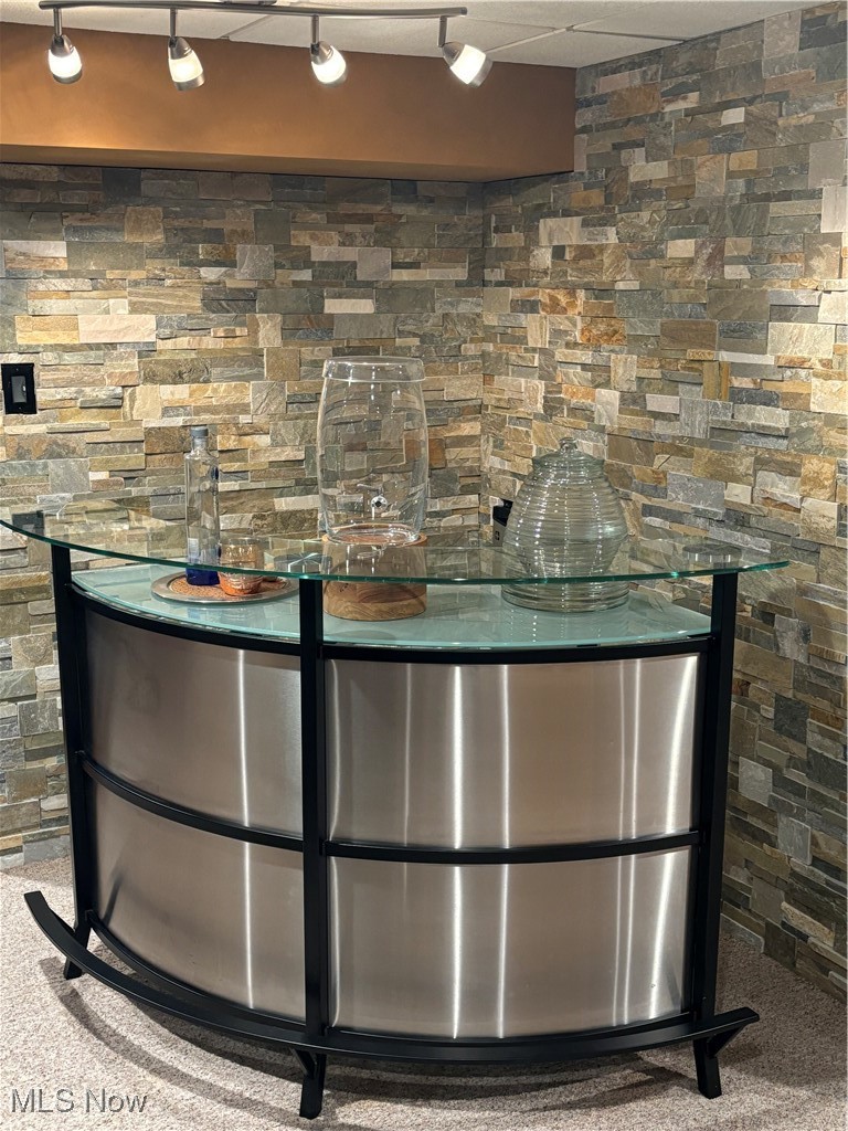 4137 Stimson Road Barberton, OH 44203 - Photo 34 of 45 Dry Bar, Stoned wall