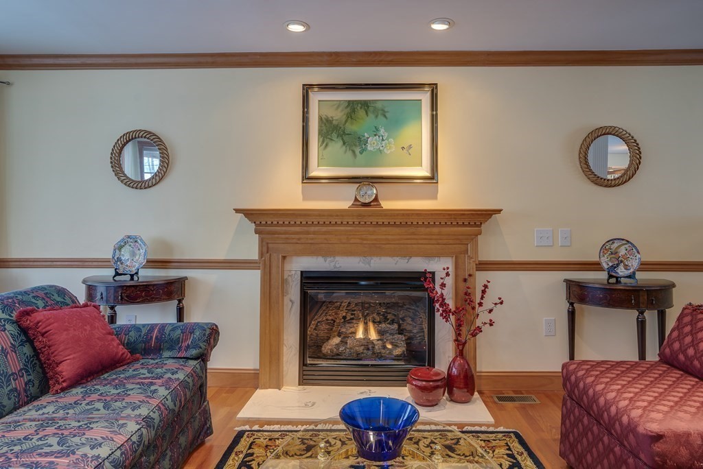 265 Renfrew Street Arlington, MA 02476 - Photo 4 of 39 a living room with furniture and a fireplace