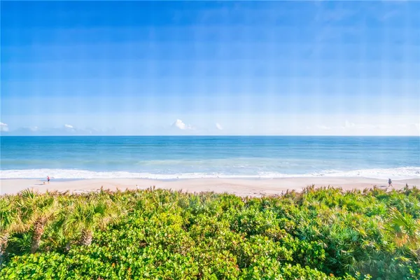 a view of an ocean beach