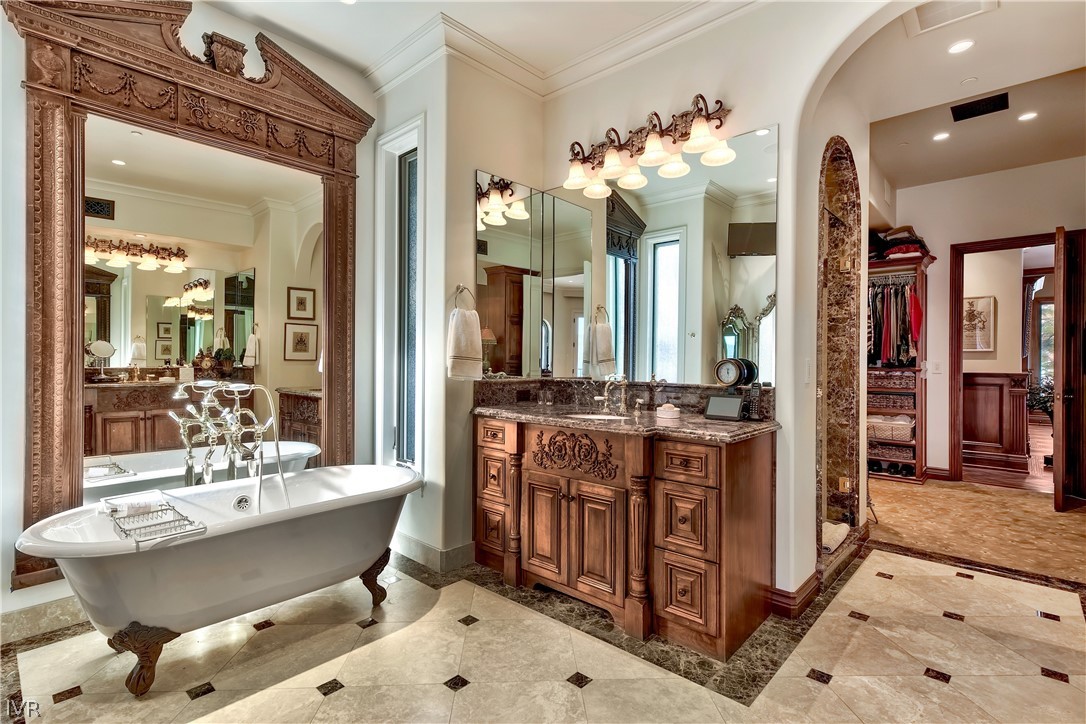 32 Crystal Drive Crystal Bay, NV 89402 - Photo 16 of 35 a bathroom with a double vanity sink mirror and