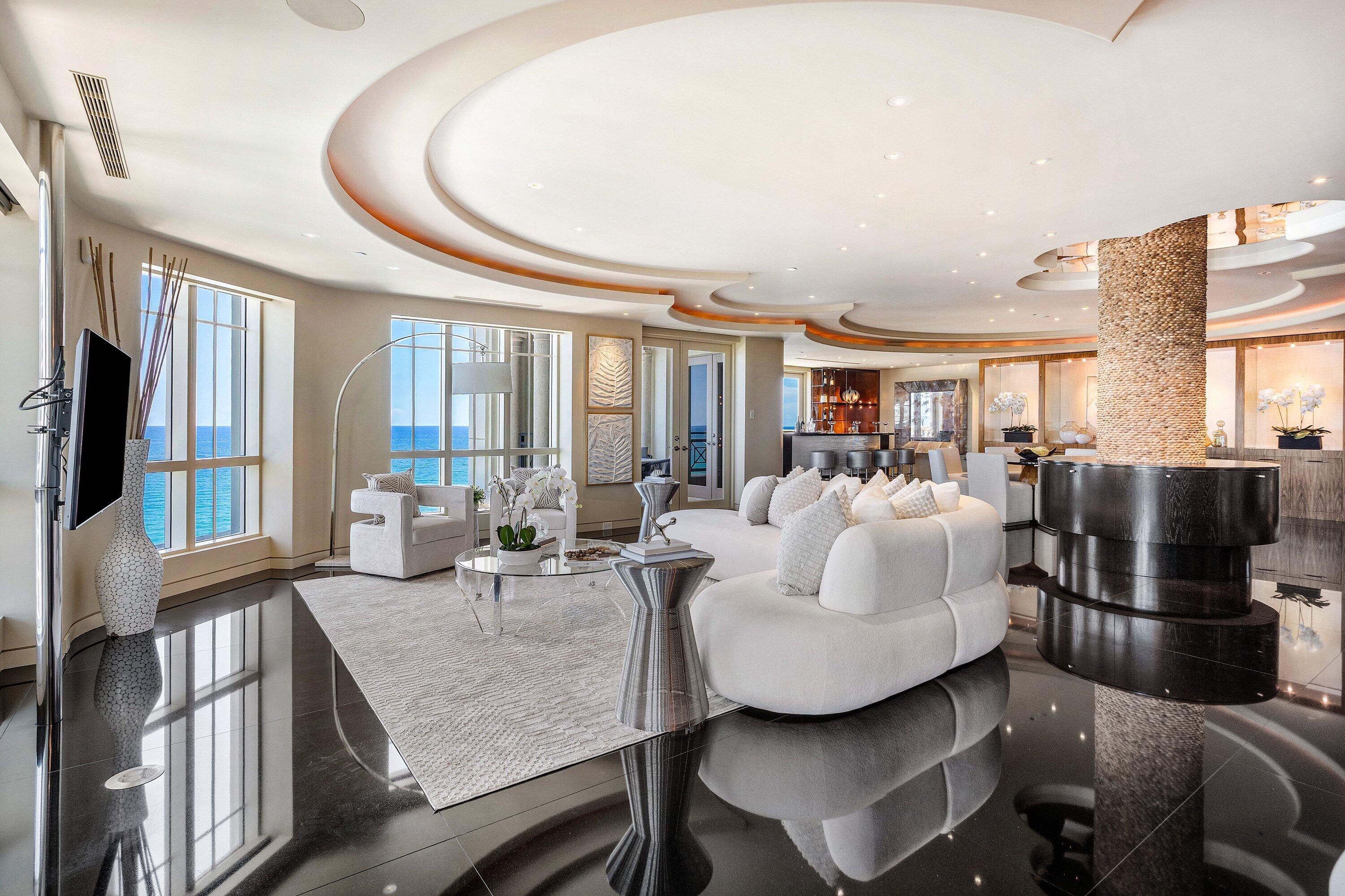 400 South Ocean Boulevard, Unit PH2 Boca Raton, FL 33432 - Photo 2 of 58 Living Room