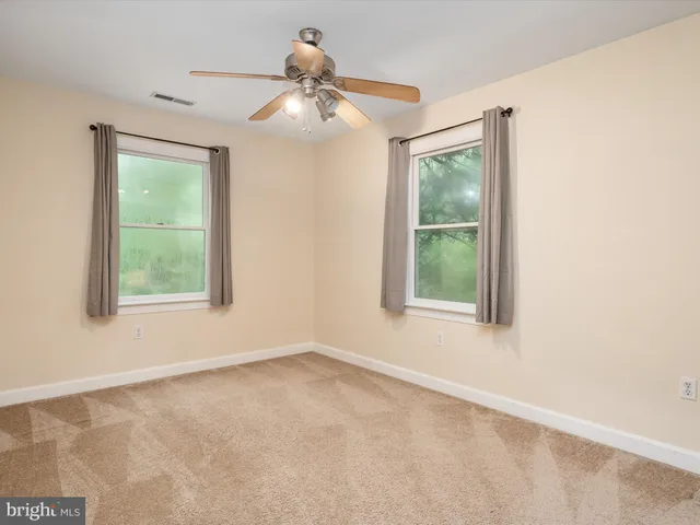 a view of a yard with a trees