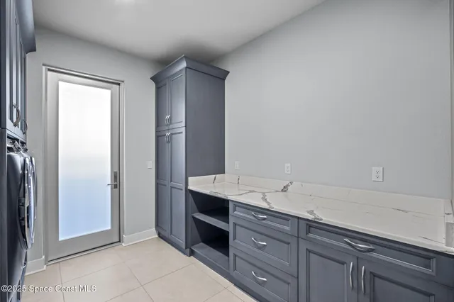 a view of a patio and yard