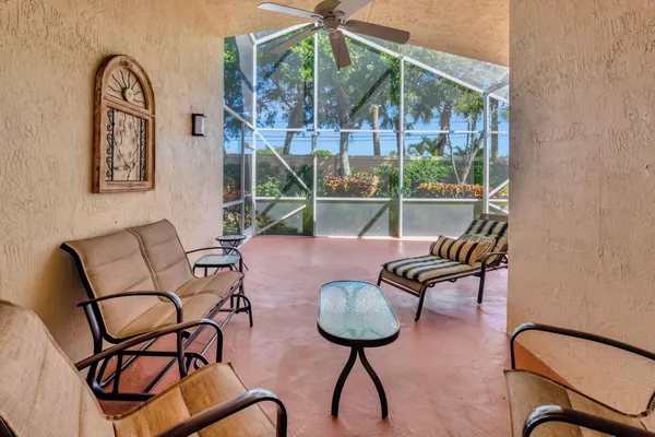 a view of outdoor space with seating area