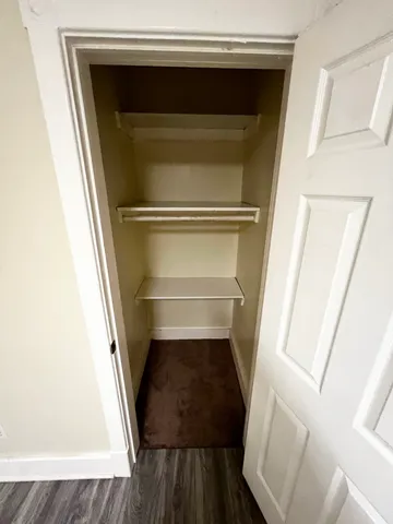 a close view of washer and dryer