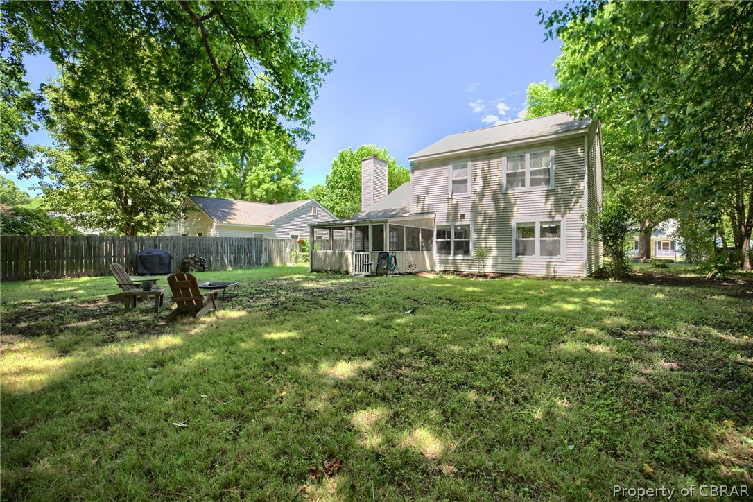 133 Springdale Way Hampton, VA 23666 - Photo 23 of 25 View of yard with a sunroom