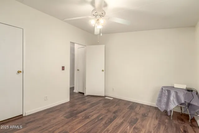 wooden floor in an empty room