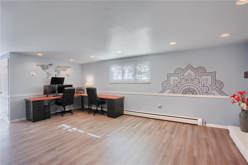 265 Shafer Road Moon Township, PA 15108 - Photo 32 of 50 a living room with furniture and a wooden floor