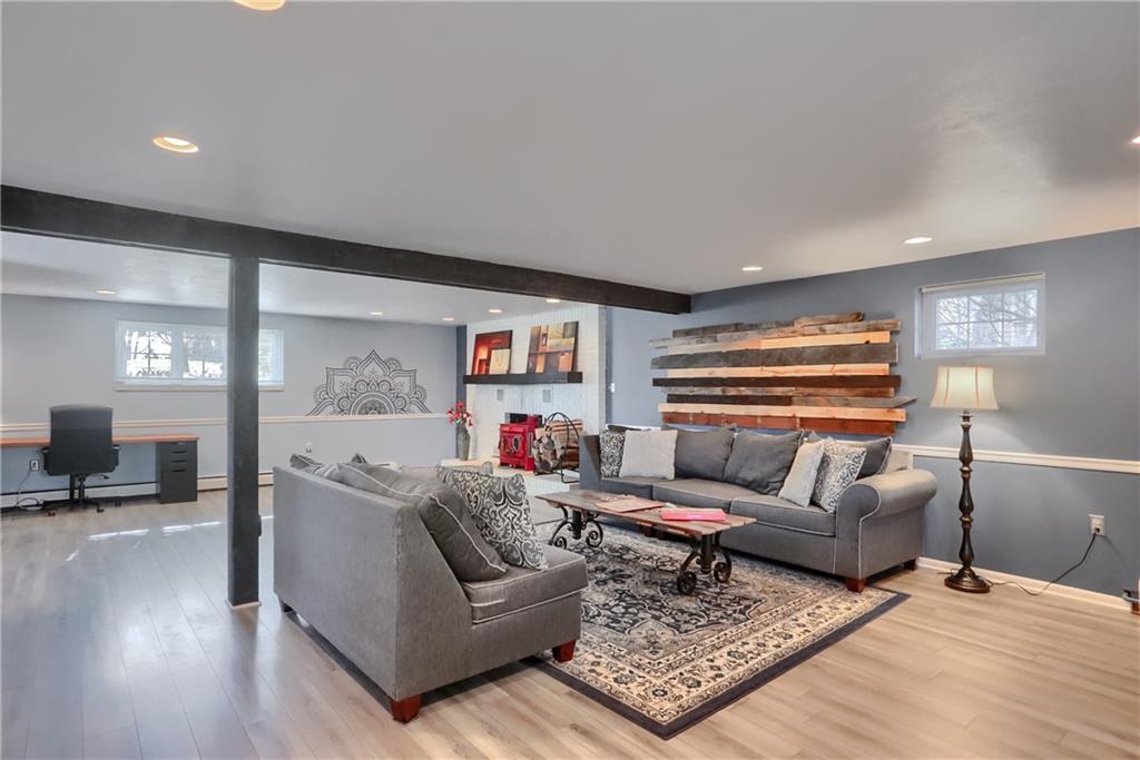 265 Shafer Road Moon Township, PA 15108 - Photo 37 of 50 a living room with furniture and a wooden floor
