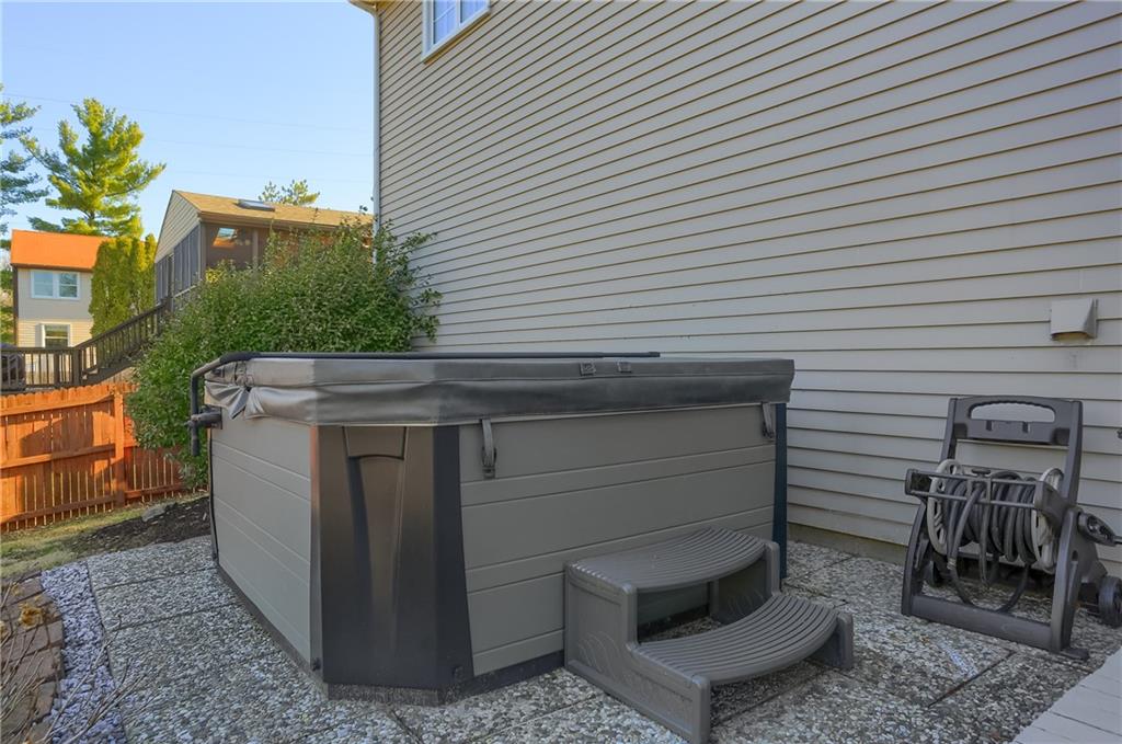 265 Shafer Road Moon Township, PA 15108 - Photo 41 of 50 a view of a patio with table and chairs and potted plants
