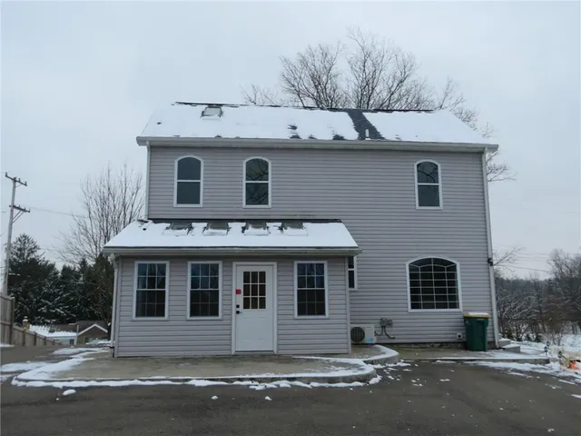 a front view of a house