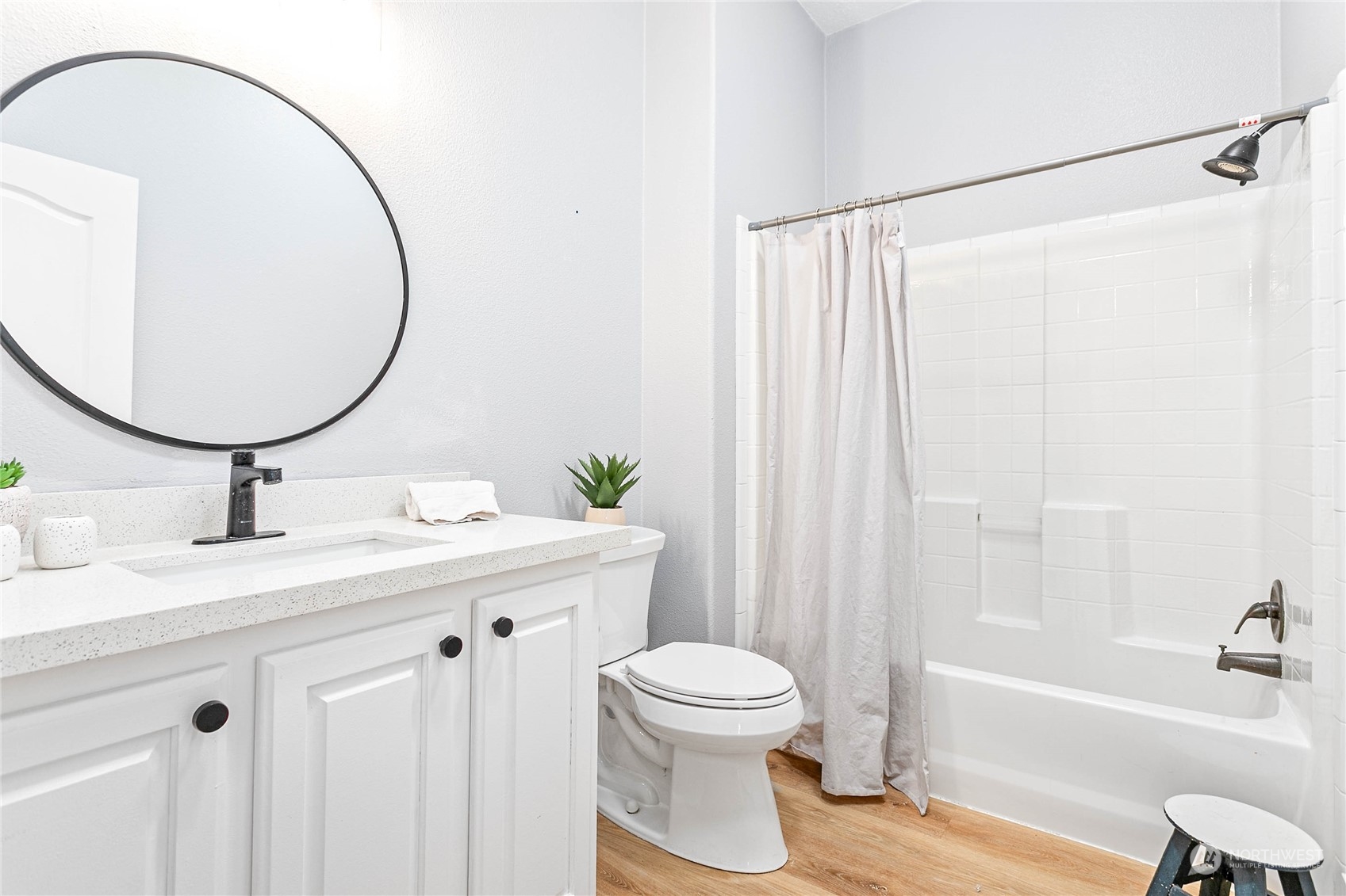 8338 Bob Hall Road Lynden, WA 98264 - Photo 18 of 37 a bathroom with a sink and a mirror