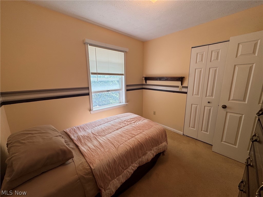 8201 Orchard Road Painesville, OH 44077 - Photo 27 of 45 Carpeted room featuring a window with horizontal blinds, bi-fold closet doors.