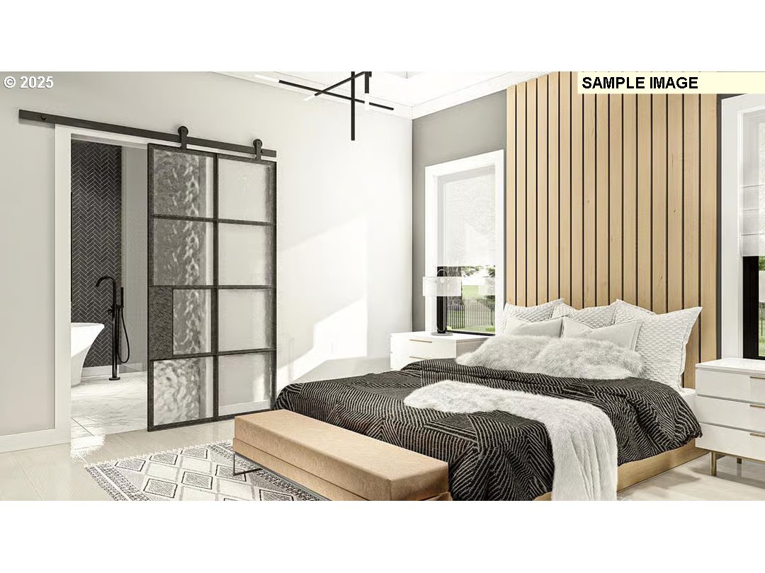 600 Northwest Halifax Street, Unit LOT 16 Camas, WA 98607 - Photo 17 of 18 a bedroom with a bed and a walk in closet