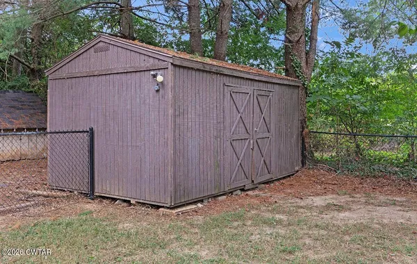 a backyard of a house