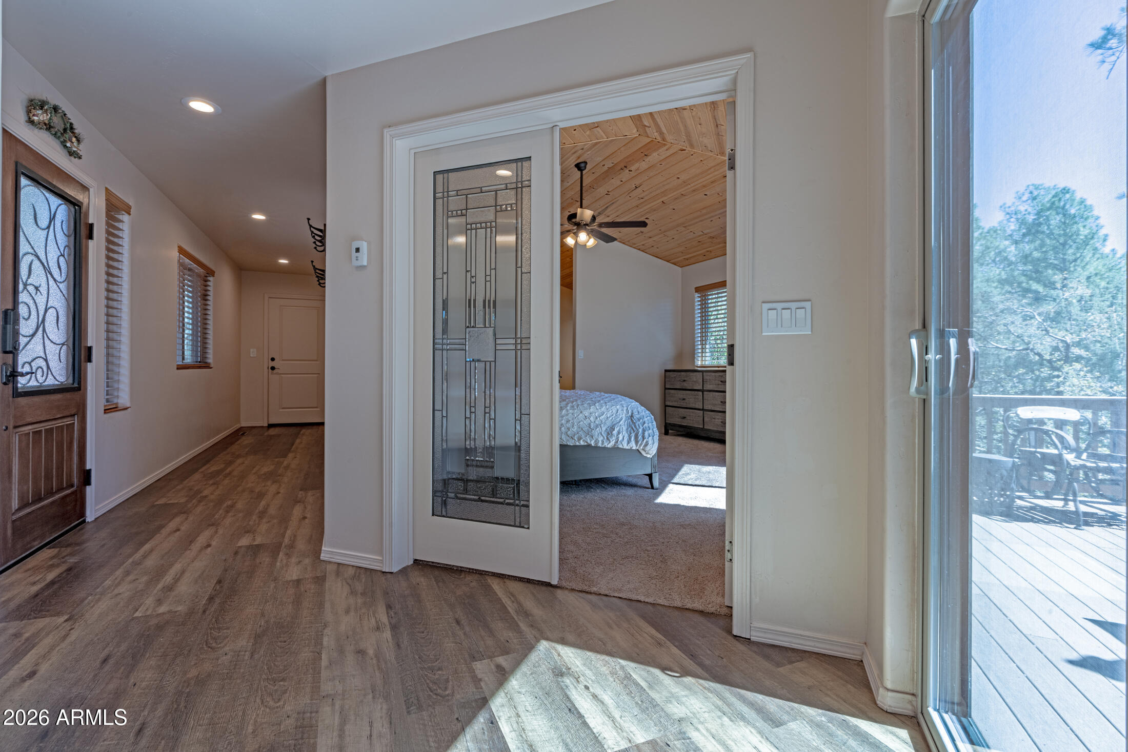 190 South Greystone Circle Payson, AZ 85541 - Photo 2 of 45 a view of a hallway with bathroom and wooden floor