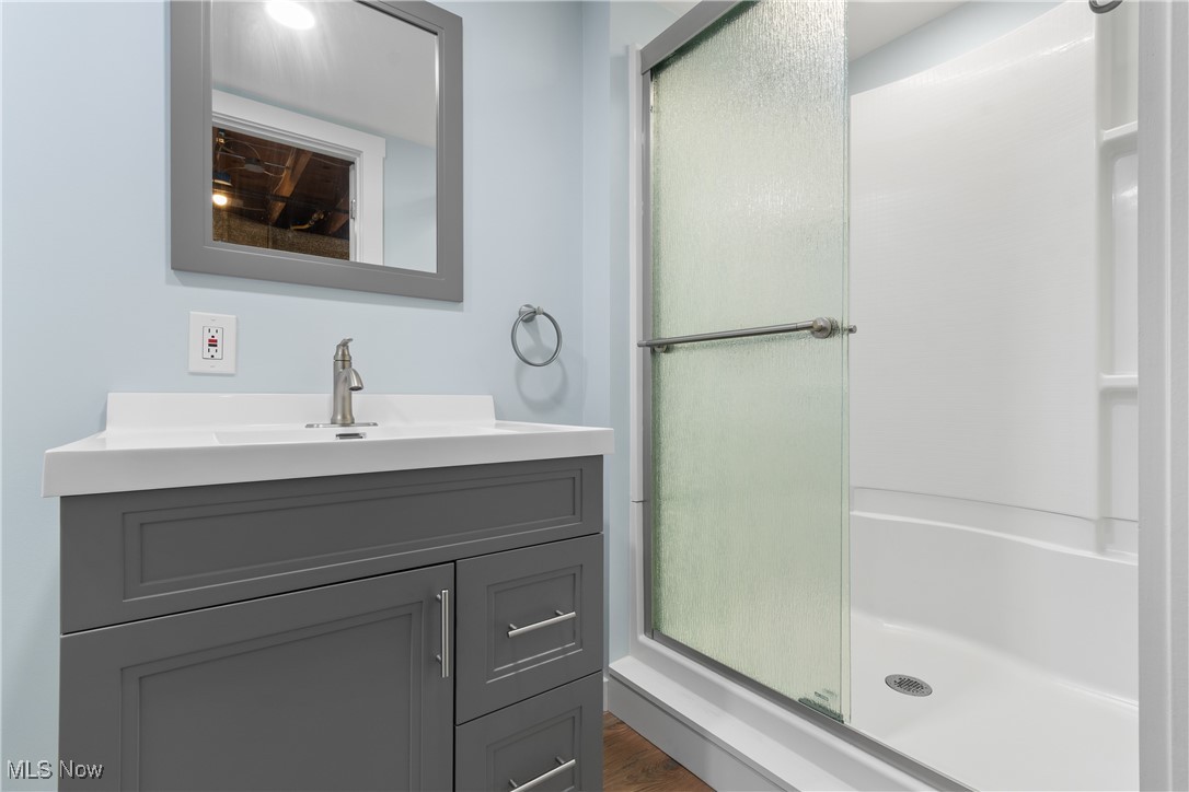 1892 Toepfer Road Akron, OH 44312 - Photo 25 of 34 Bathroom with a stall shower and vanity