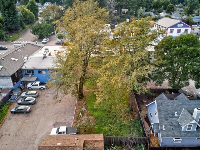an aerial view of multiple houses
