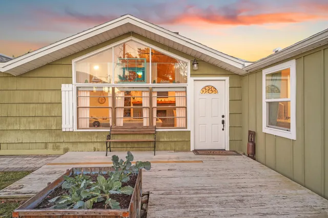 a front view of a house