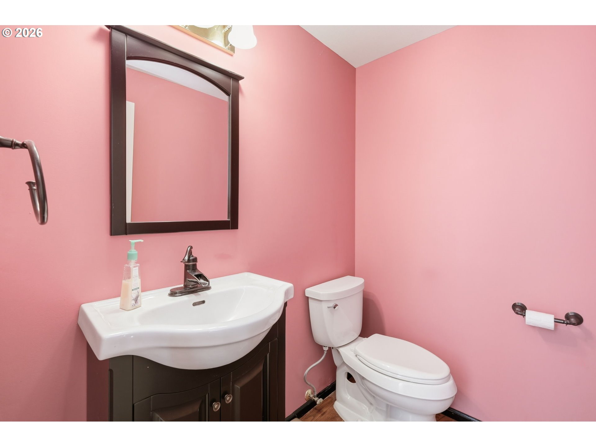 3379 South Lambert Street Eugene, OR 97405 - Photo 16 of 44 a bathroom with a sink mirror and toilet