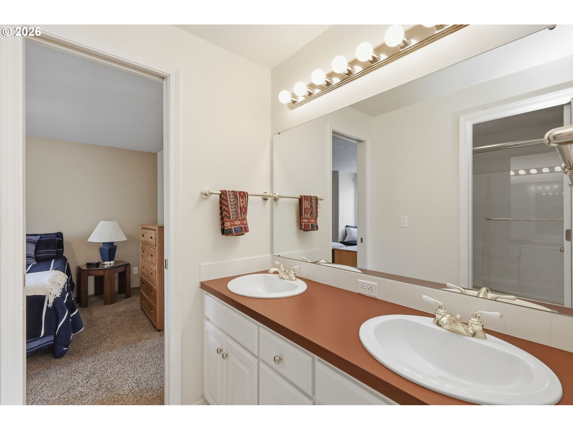 3379 South Lambert Street Eugene, OR 97405 - Photo 27 of 44 a bathroom with a sink and a mirror