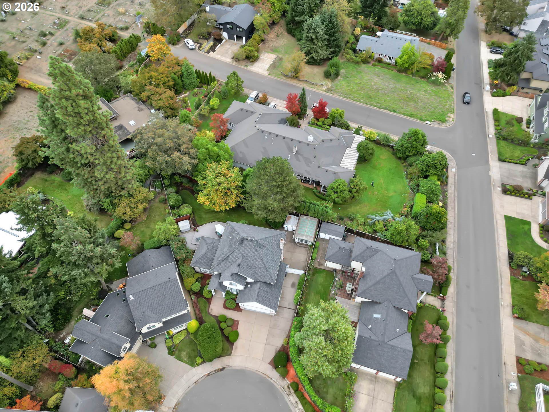 3379 South Lambert Street Eugene, OR 97405 - Photo 42 of 44 an aerial view of a house with a garden