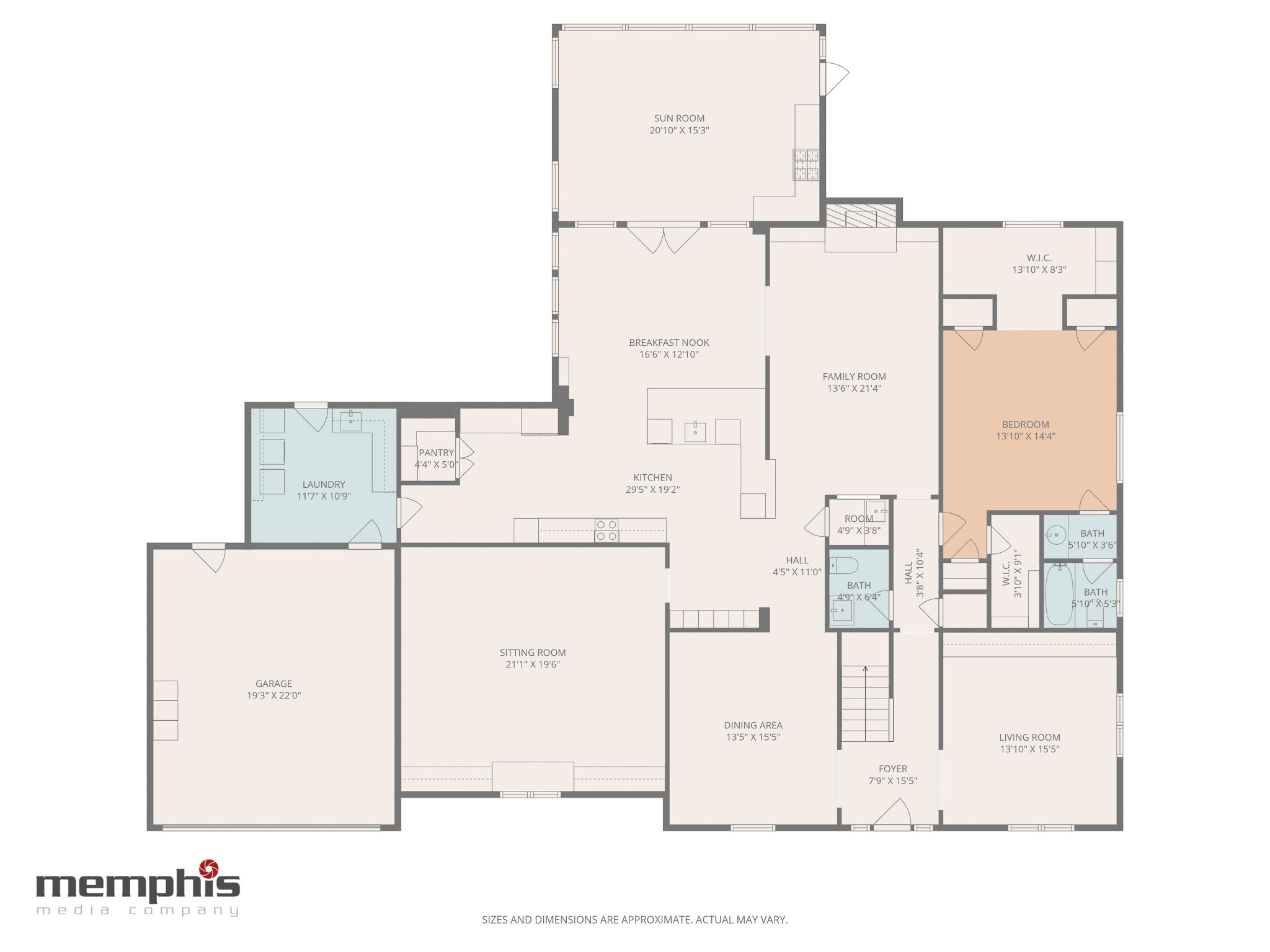 2115 Brierbrook Road Memphis, TN 38138 - Photo 39 of 40 a black and white photo of a room