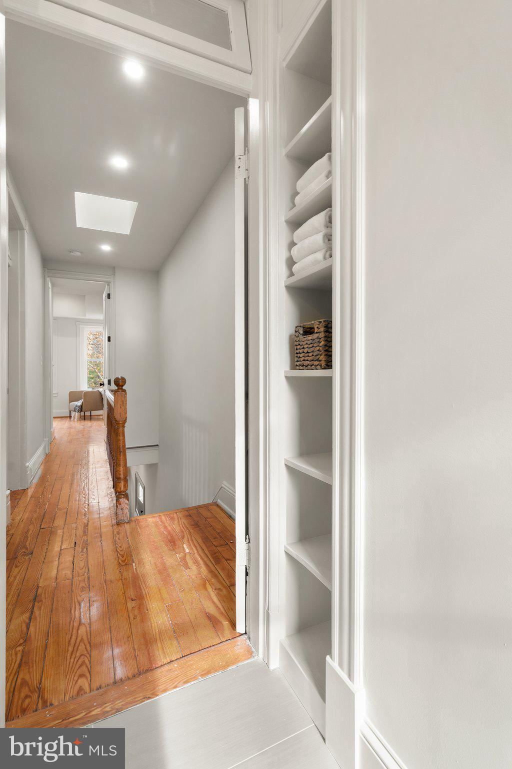 809 G Street Northeast Washington, DC 20002 - Photo 30 of 39 Hall bath + Sky-lit hall