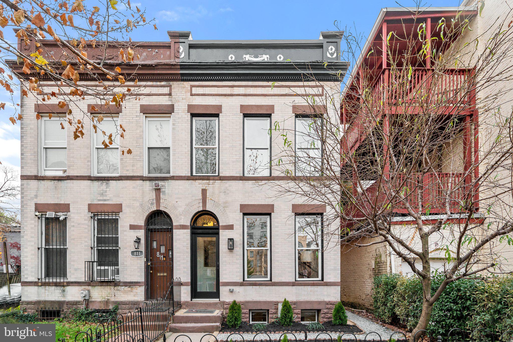 809 G Street Northeast Washington, DC 20002 - Photo 39 of 39 Rare white brick front facade