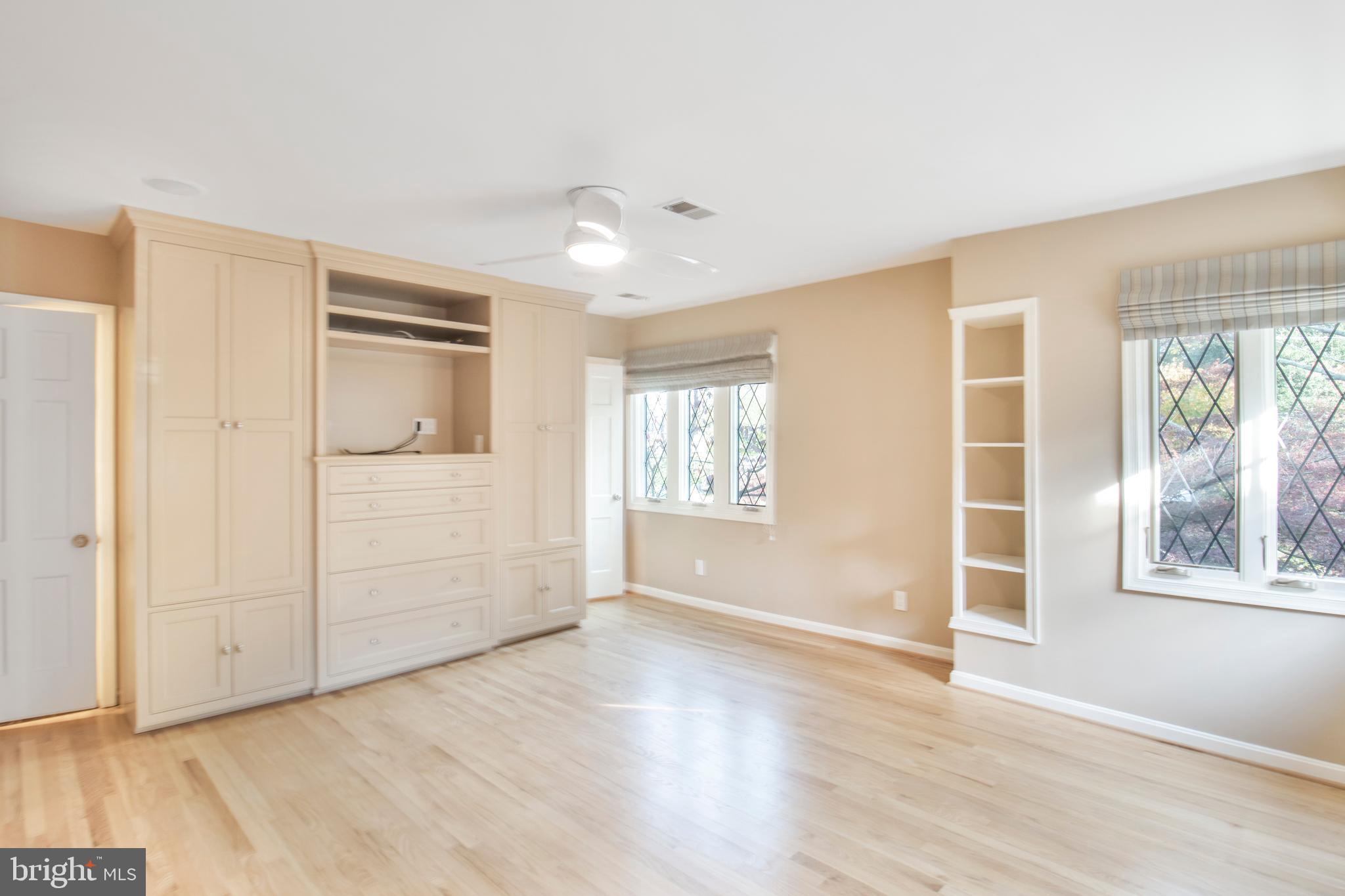 2818 38th Street Northwest Washington, DC 20007 - Photo 18 of 43 Master Bedroom with built in cabinets