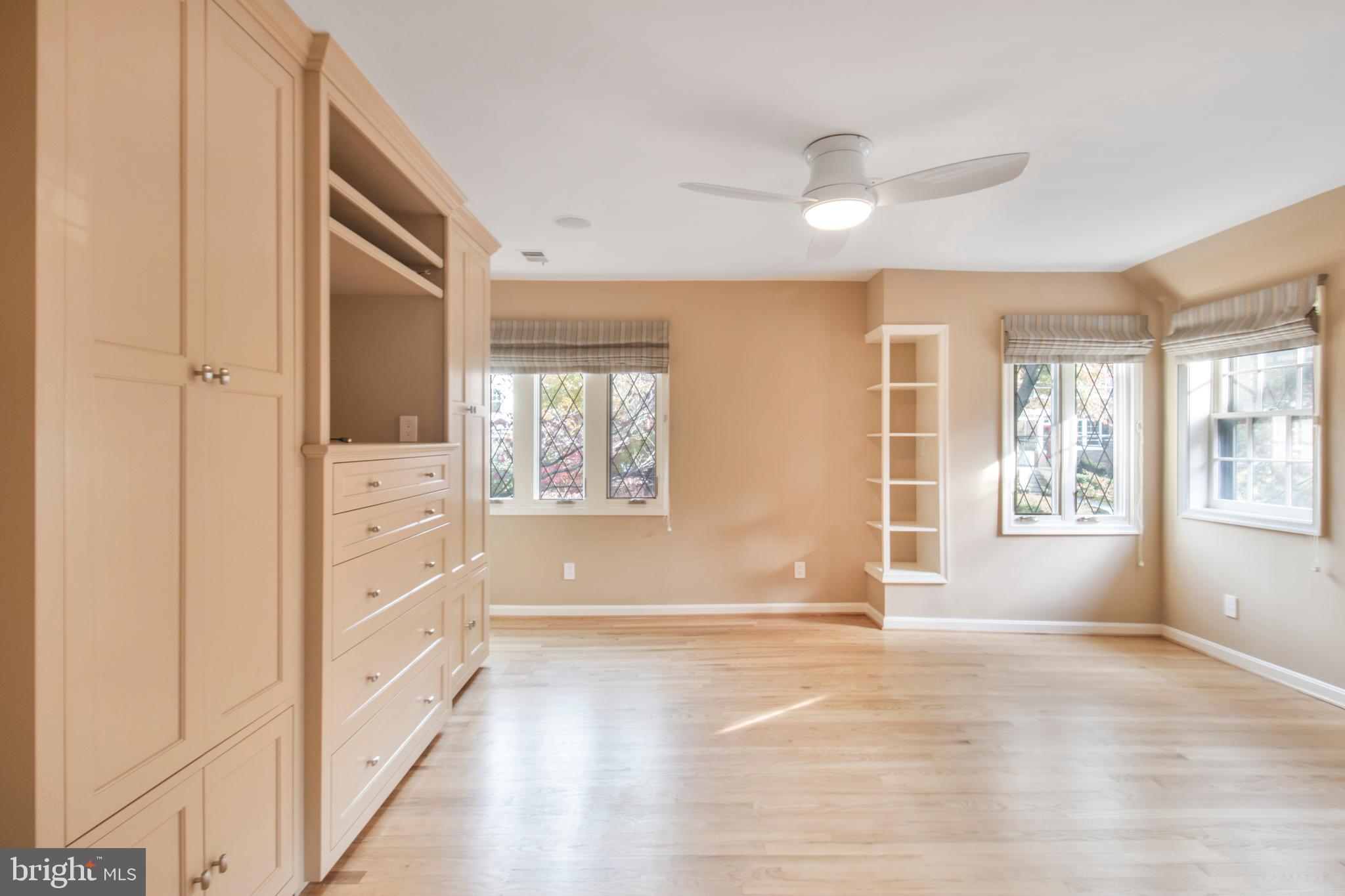 2818 38th Street Northwest Washington, DC 20007 - Photo 19 of 43 Master Bedroom with built in cabinets