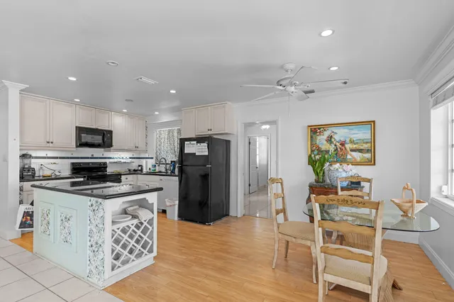 a bed room with a bed and a table